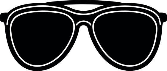 Sunglasses Fashion Silhouette | Black Vector for Lifestyle and Outdoor Graphics