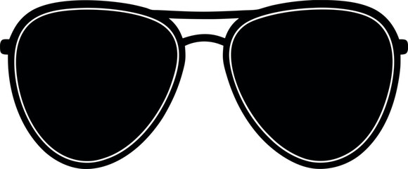 Sunglasses Fashion Silhouette | Black Vector for Lifestyle and Outdoor Graphics