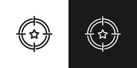 Target icon flat. Vector illustration symbol and bonus pictogram