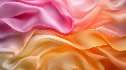 Fototapeta premium Silken waves cascade in vibrant hues