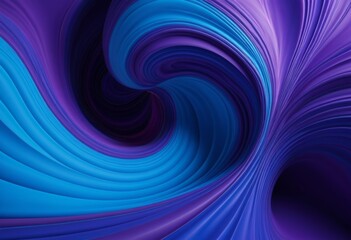 Close-up of a purple and blue swirl on a black background