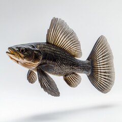 Naklejka premium Arctic Grayling Fish Side View