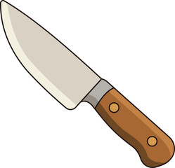 Chef knife illustration

