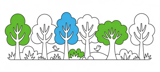 Wooden House Decor with Pine