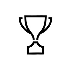 trophy icon silhouette vector