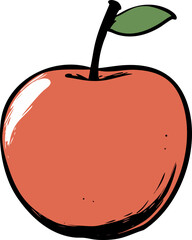 Obraz premium Vector diagram of Apple