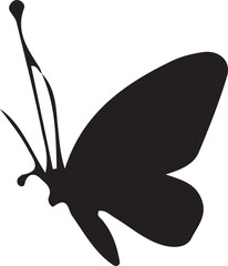 butterfly isolated on white butterflies silhouettes