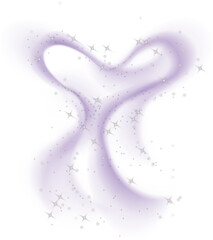 Magical purple smoke trails