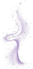 Magical purple smoke trails
