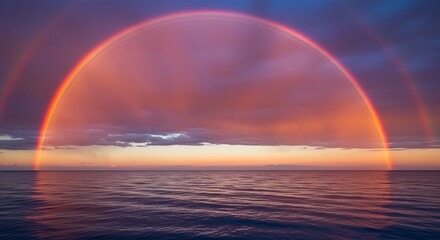 Crimson Arc of Promise AI Generated