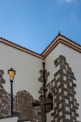 Corner of a building and a blue sky, Firgas, Spain