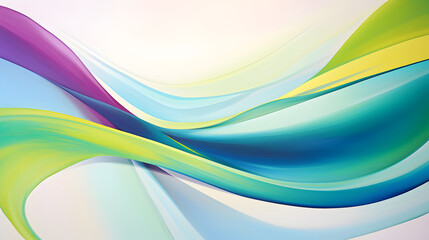 Fototapeta premium Modern abstract fine art fluid brush strokes background decorative painting