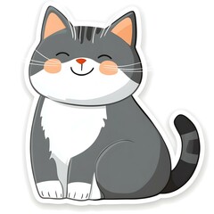 Obraz premium fat cat cartoon