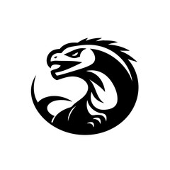Obraz premium Dragon Comodo Logo Symbol Komodo Island 