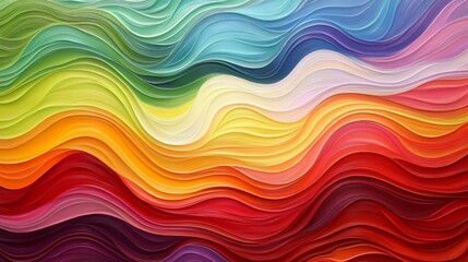 Abstract Colorful Wave Background