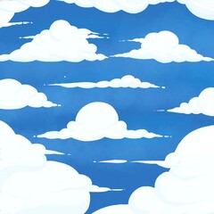 blue sky with clouds