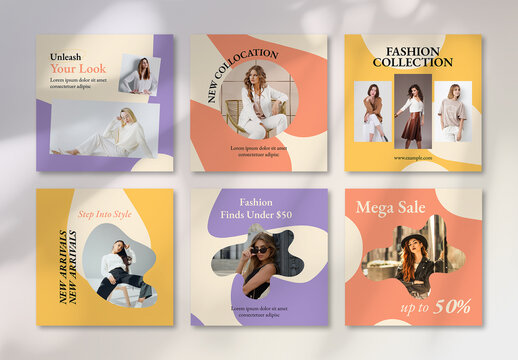 Fashion Sale Puzzle Grid Social Media Post