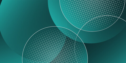 Abstract Green Light Background. Polygonal Elegance and Frame Background Designs