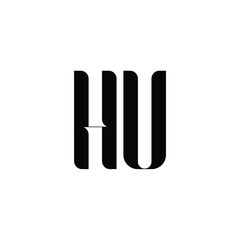 HV monogram logo design letter text name symbol monochrome logotype alphabet character simple logo