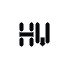 HV monogram logo design letter text name symbol monochrome logotype alphabet character simple logo