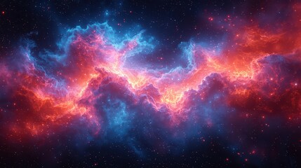 Cosmic surge of abstract energy with stellar pulses jpeg background image