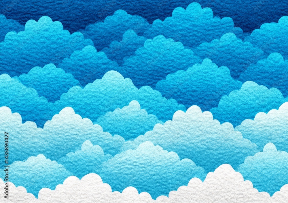 Wall mural abstract sky and cloud texture background