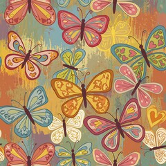 Obraz premium Whimsical Butterfly Rhapsody AI Generated
