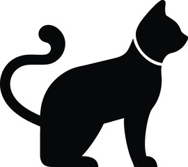 cat icon vector isolated on white background