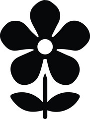 flower icon vector isolated on white background 
