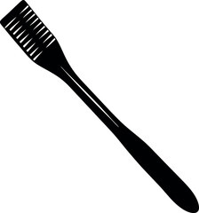 Toothbrush Silhouette Icon in Black | Vector for Dental, Hygiene & Healthcare Vector