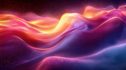 Obraz premium Digital surge of abstract chromatic waves with kinetic force jpeg background image