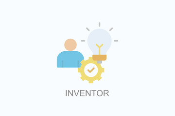 Inventor Icon Or Logo Isolated Illustration