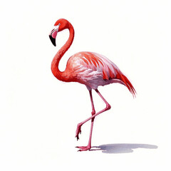 Aquatic Flow: flamingo serenade flamingo isolated watercolor vector illustration svg 