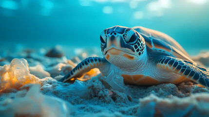Fototapeta premium green sea turtle