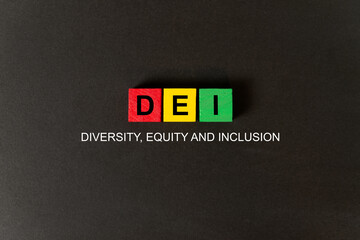 DEI, Diversity, equity and inclusion symbol.