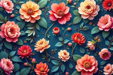 Intricate, flowing floral design; continuous, elegant pattern , vine, seamless, art