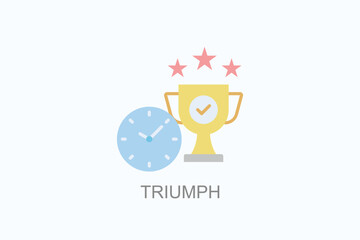 Triumph Icon Or Logo Isolated Illustration