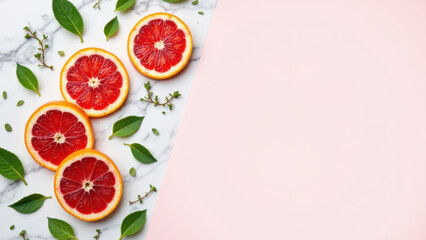 A vibrant display of Mediterranean diet fruits with a citrusy touch.