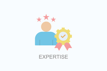 Expertise Icon Or Logo Isolated Illustration
