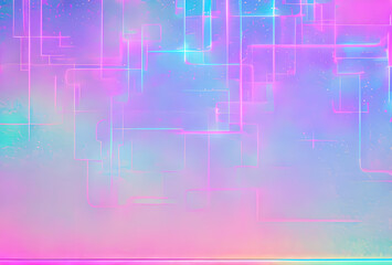 Obraz premium Nano future Rainbow Bright gradient background with mixed colors with tile transition, threads top. fluid, funky, futuristic, glow, glowing, grain, grunge, heaven, in good quality, generative ai