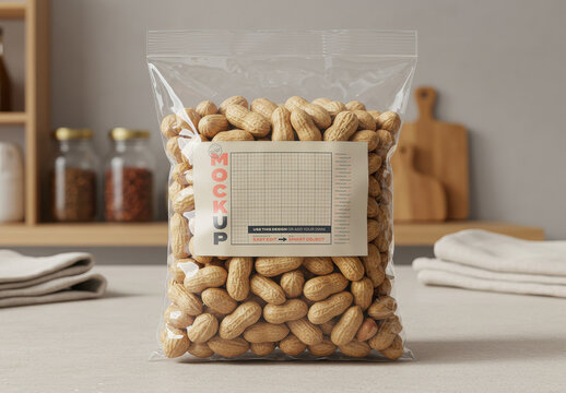 Peanuts Packaging Label Mockup