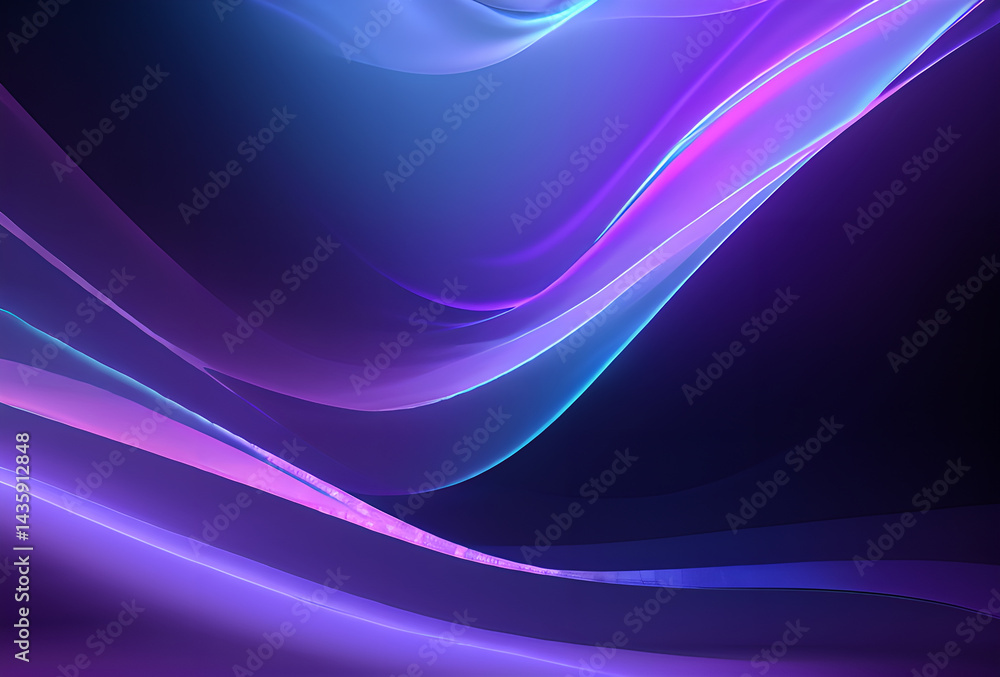 Poster nano future rainbow bright gradient background with mixed colors with tile transition, threads top. 