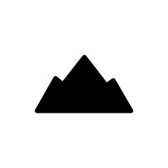Simple Mountain Peak Icon Signifying Clarity and Personal Growth