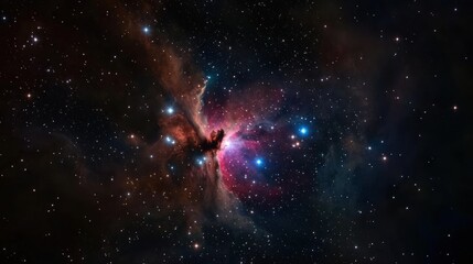 Nebula in Deep Space with Stars