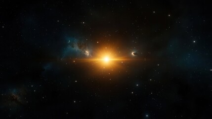 Obraz premium Cosmic Starburst in Deep Space Nebula