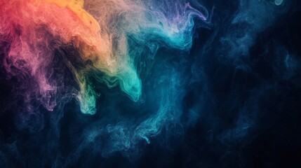 Obraz premium Vibrant Swirling Colors Abstract Cosmic Background