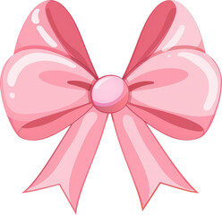 Cute pink decorative bow