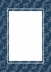 Minimal Floral Pattern on Vibrant Background – Botanical Design for Invitations and Decor. High-quality vector suitable for digital and print designs.
