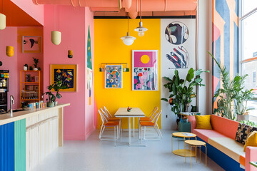 Inspiring Coworking Area Featuring Bright Decor and Style