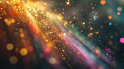 Fototapeta premium Colorful Glitter Sparkles Abstract Background